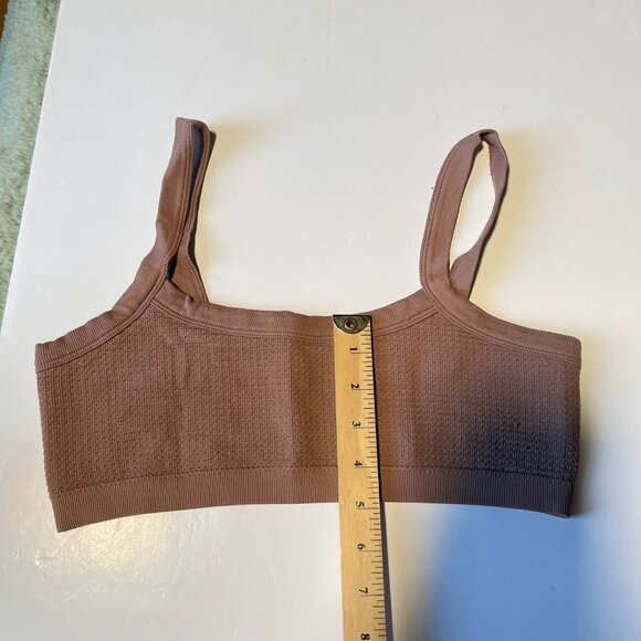 Garage Waffle Bralette Top Mauve Purple Color Size Small - Picture 5 of 7